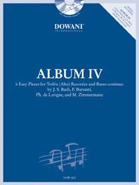 Album IV - 6 Easy Pieces for Treble (Alto) Recorder and Basso continuo - skladby pro altovou flétnu